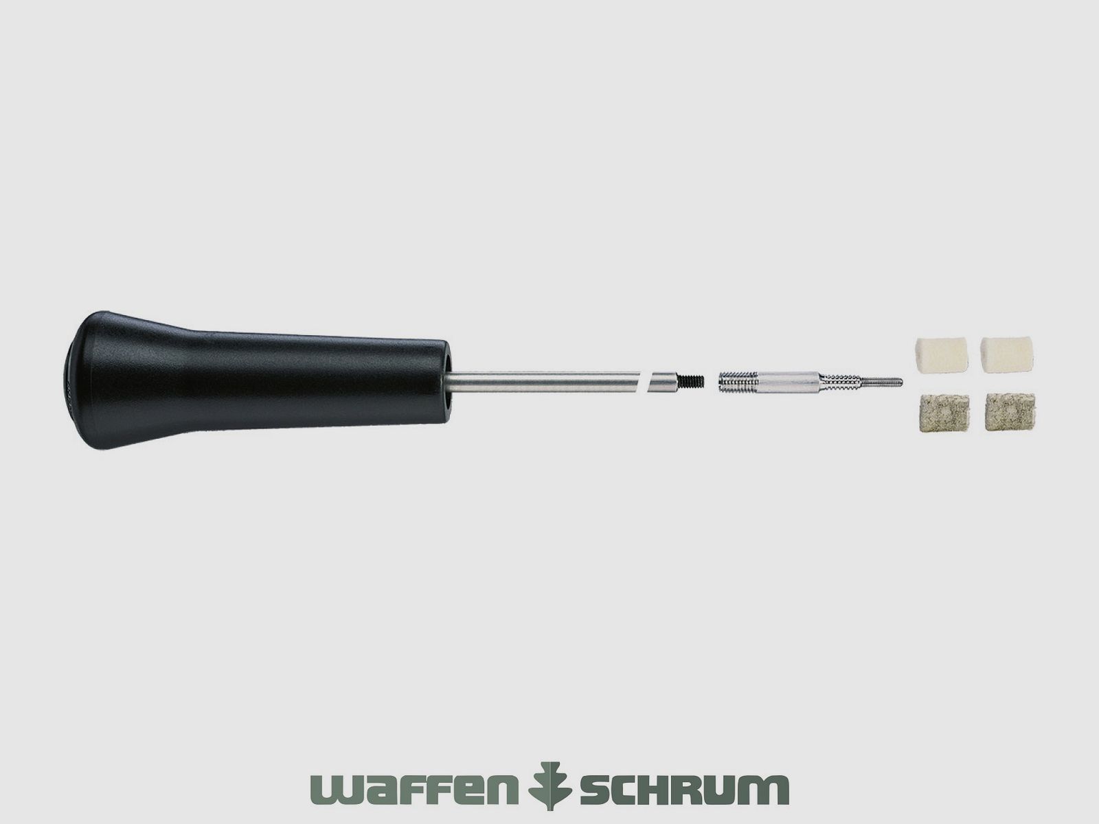 VFG Aluminium-Putzstock für Flinte Kaliber 12 Zweiteilig - Zollgewinde
