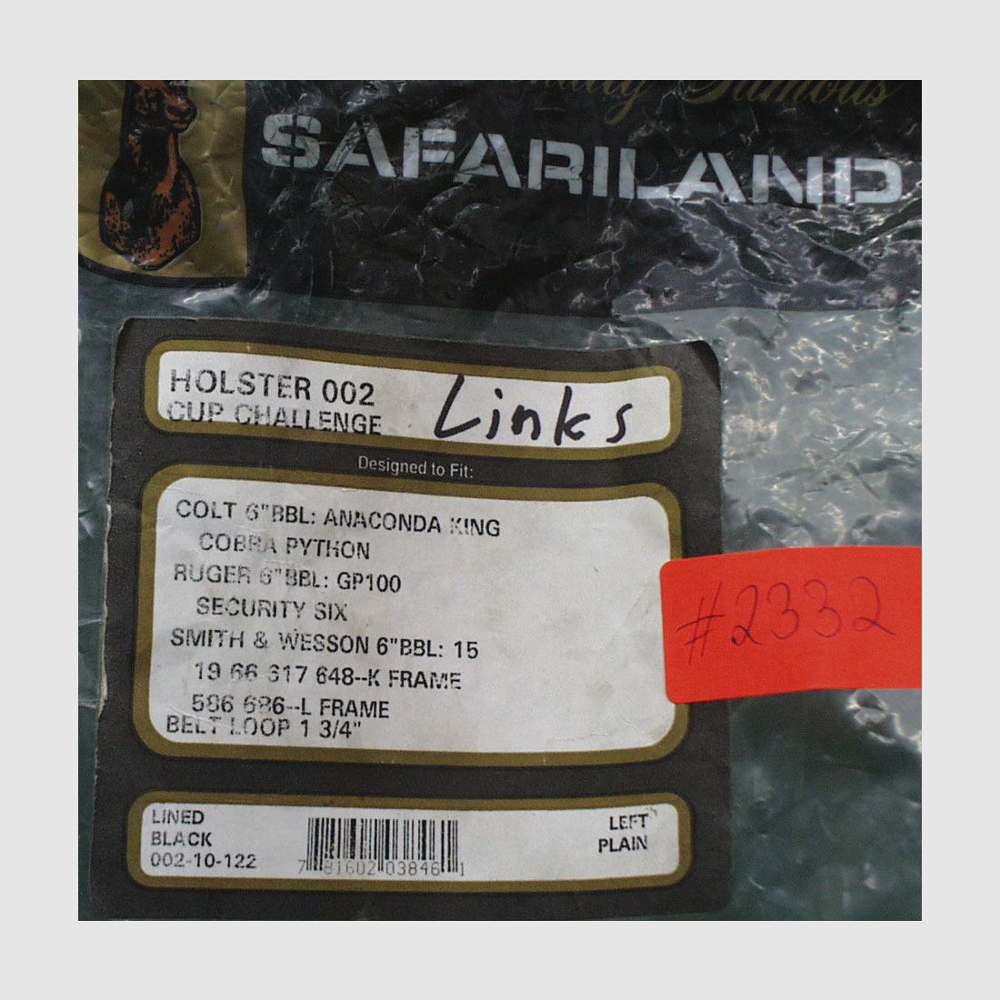 Safariland Revolver Holster 002 STX Competition