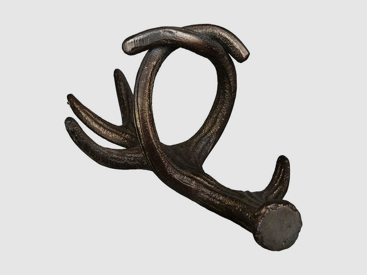Gilde Aluminum Napkin Ring Antlers