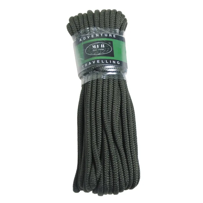 Koord, olijf, 5 mm, 15 Meter Materiaal: Polypropyleen 0,40€/m *** Let op: Geen klimtouw! ***