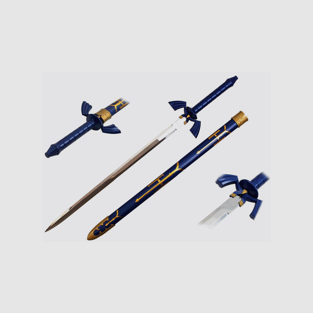 Sword Zelda blue with patterned sheath
