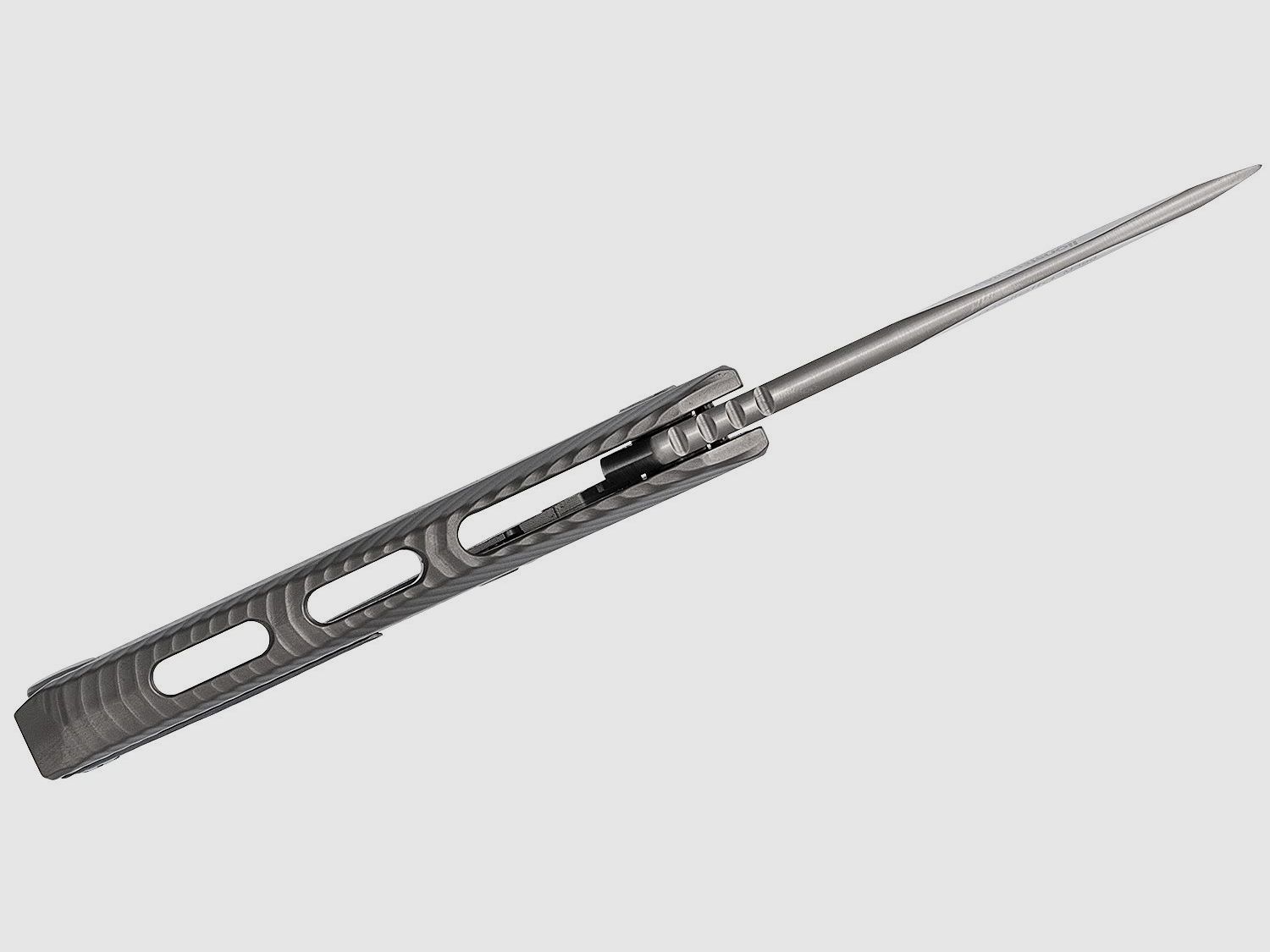 ROK G, M390 Satinklinge, grauer Titangriff | 97321