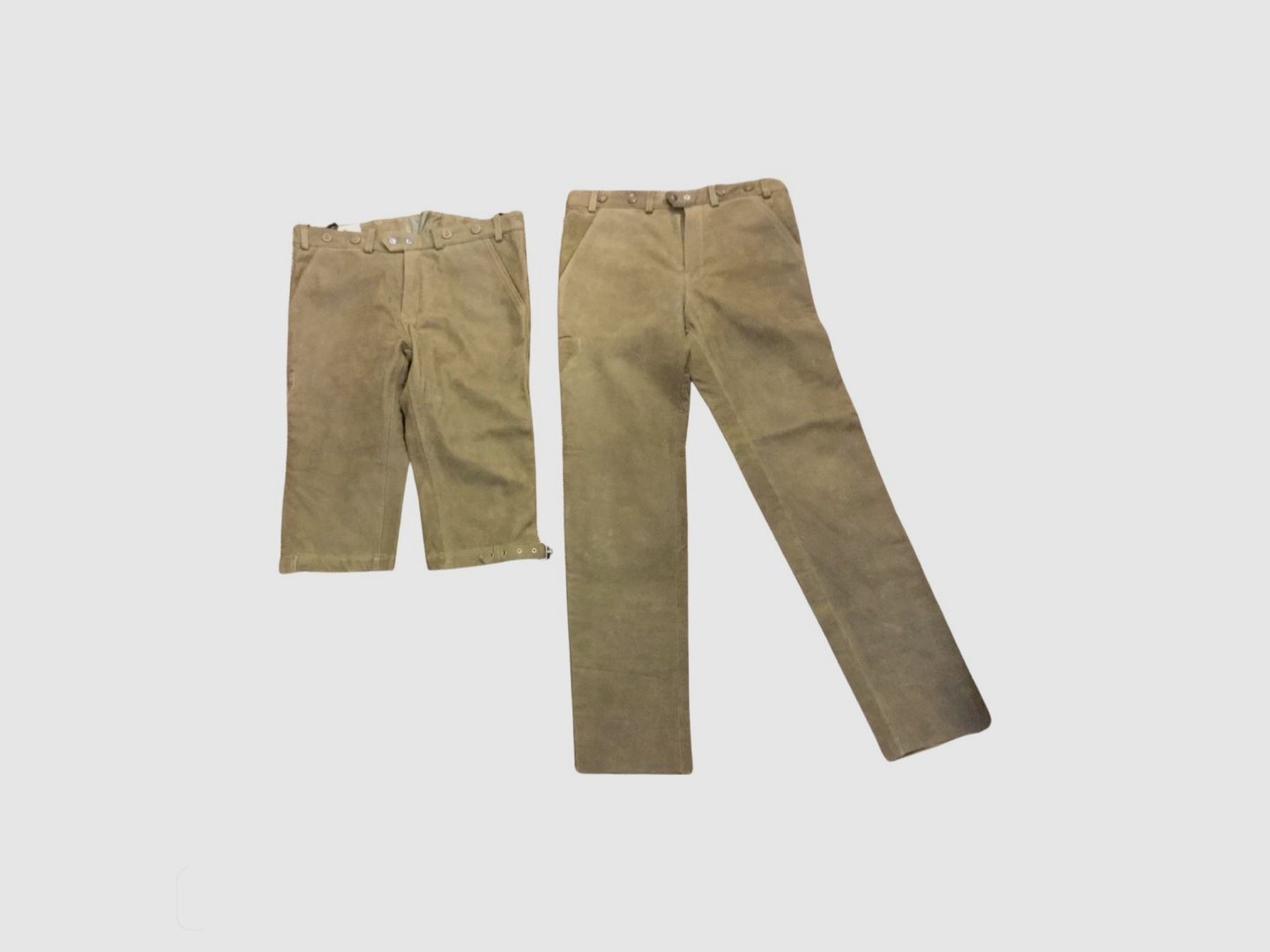 Waidmann Lederen Broek 3/4 driekwart - Buffel leer / Leren Heren, afbeelding 3 van 3