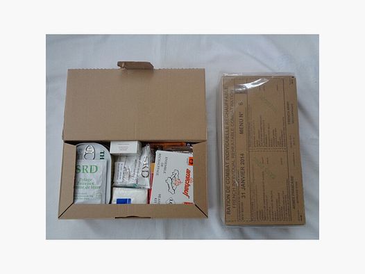 2x EPA Ration/Einmannpaket französische Armee, überlagert - nur für Sammlerzwecke!