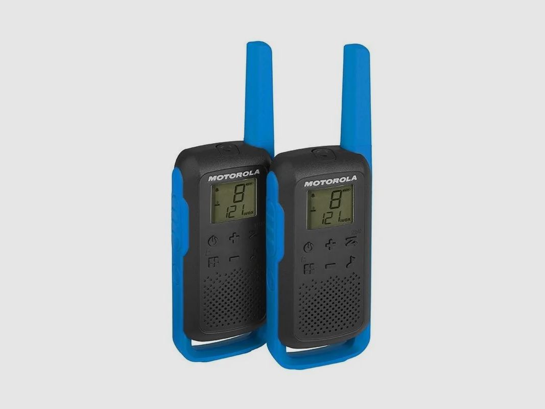 Motorola Talkabout T62 two-way radio blue twin pack