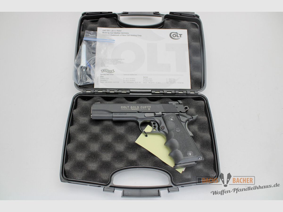 Pistole Walther Colt Gold Cup Trophy Kal. .22lfB inkl Box