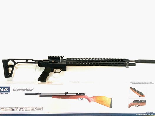 Luftgewehr Diana Stormrider mit AR15-Tactical-Klappschaftsystem, F frei ab 18 mit 35J Exportkit