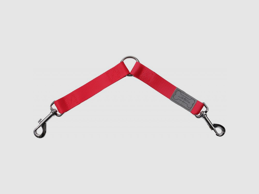Wouapy Hundeleinen Verbindung Basic Line 25mm Rot