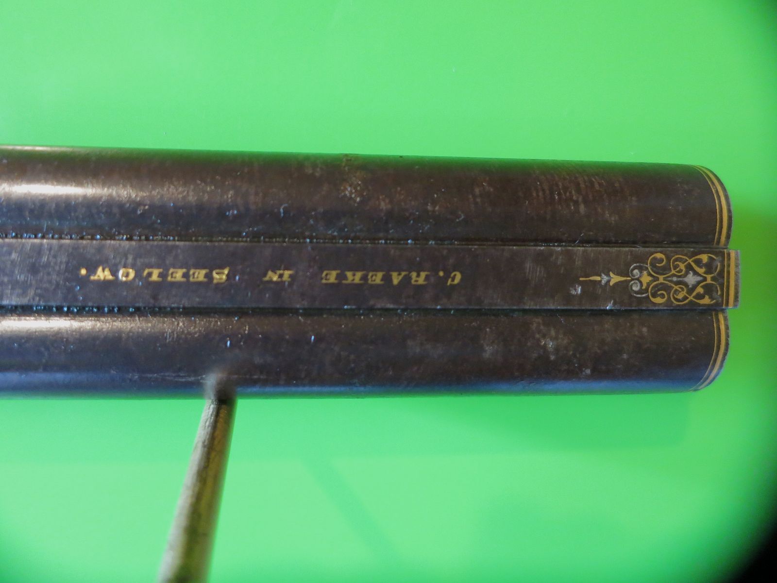 C. Raeke, Seelow. Double barrel/cross barrel barrel cal. 16/65, gold inlays #45-