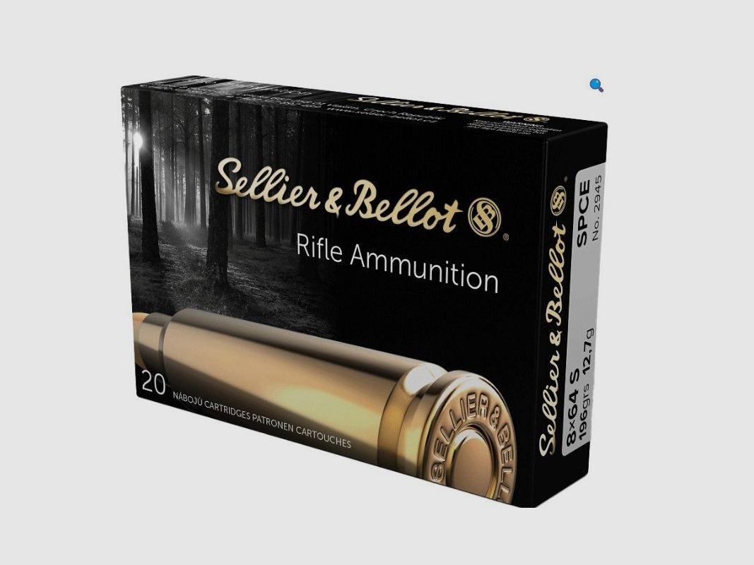 Patronen SELLIER BELLOT - 8 x 64 S SPCE - 12,7g / 196gr
