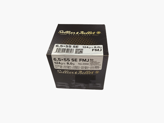 S&B-Munition 6,5 × 55 SE FMJ 8G