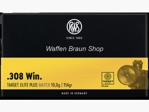 RWS TARGET ELITE PLUS .308 Win. 10,0g, 20 piezas