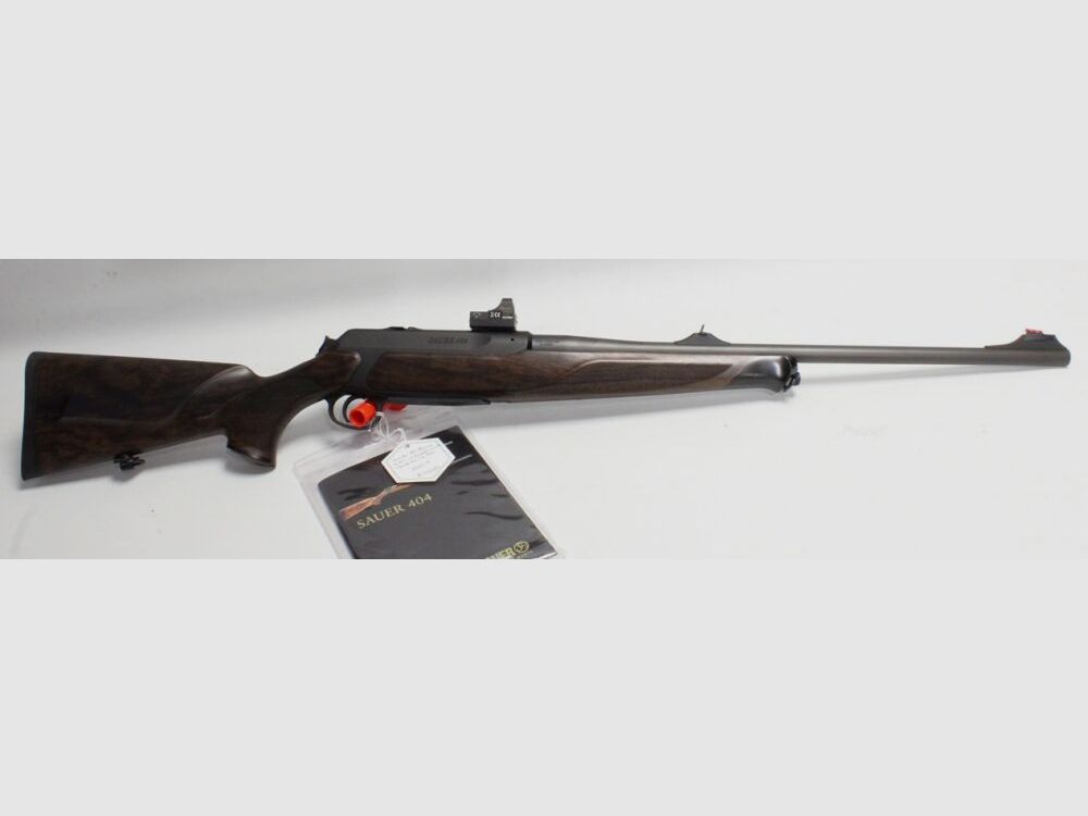 Sauer 404 Elegance Artemis sinistra con mirino a punto rosso Burris Fast Fire II