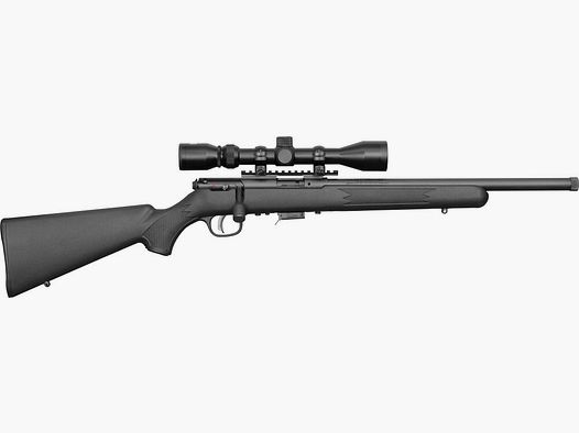 Savage 93R17 FVXP-SR .17 HMR 16,5"/42CM 1/2"-28 met richtkijker 3-9X40