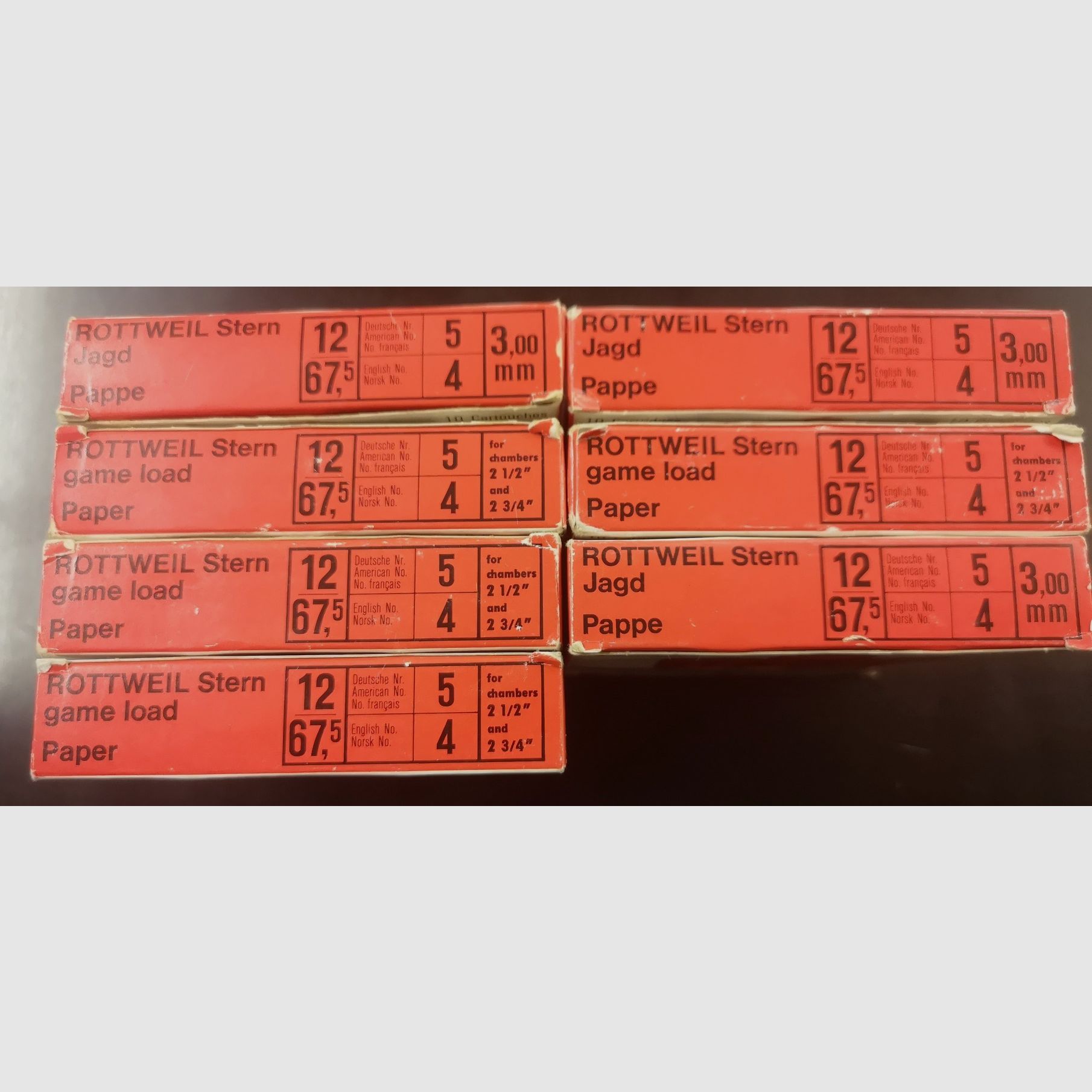 Shotgun cartridges 70 pcs. Rottweil / Geco 12/67.5 3.0mm