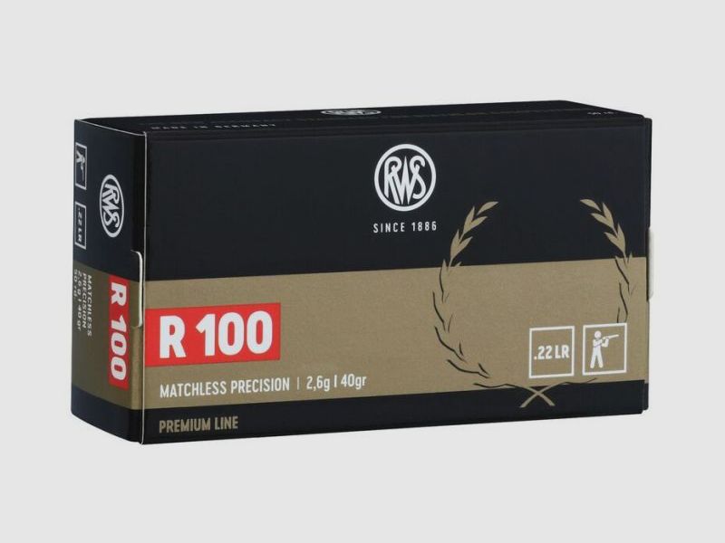 RWS .22 lfB R 100 - 50 Patronen
