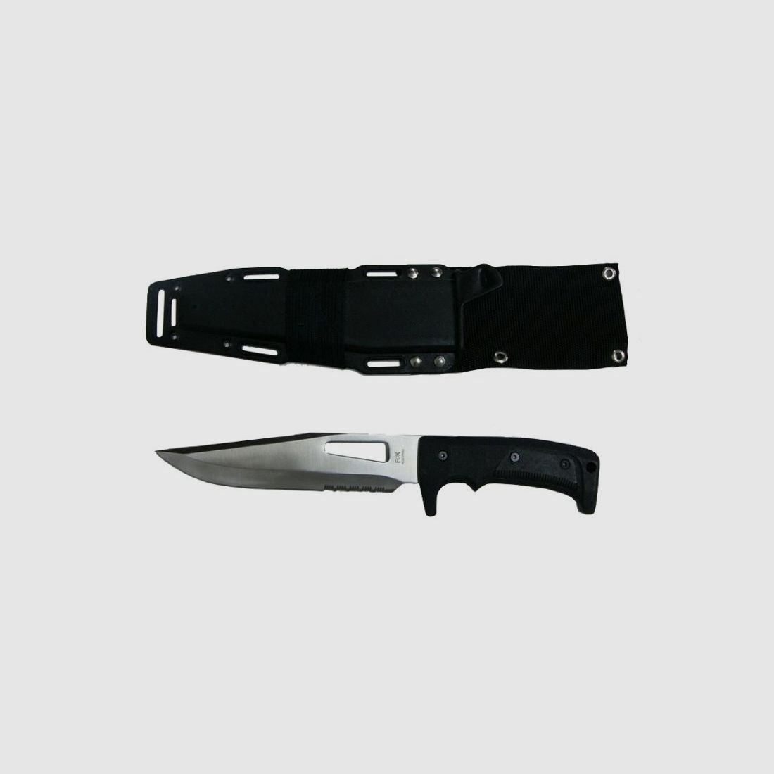 Military knife – polymer sheath with straps