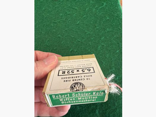 RWS 6,5x52R cartridges