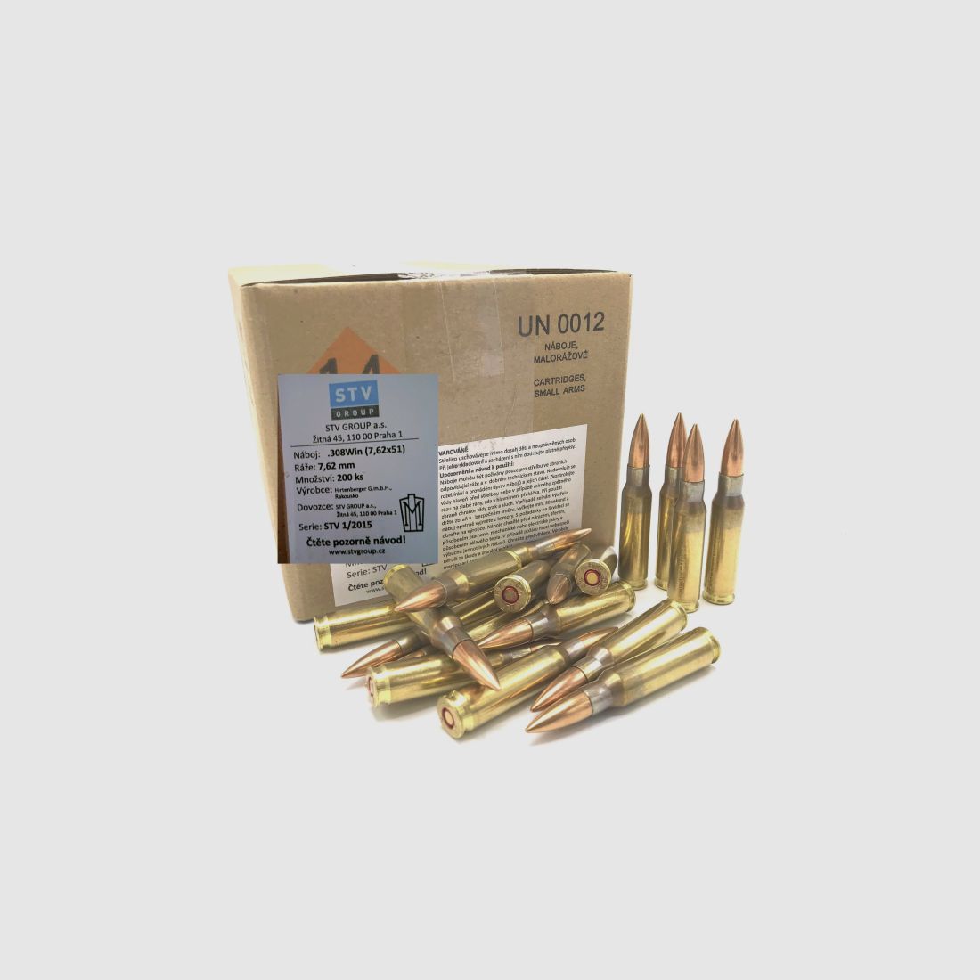 .308 Win. - 147 grain - 200 Schuss - Boxer - STV Group Hirtenberger GmbH