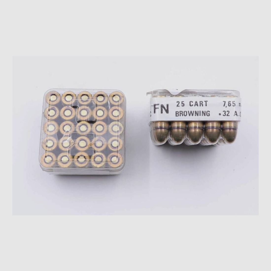 FN Fabrique Nationale Liège Pistol Ammunition 7.65mm Browning/.32ACP