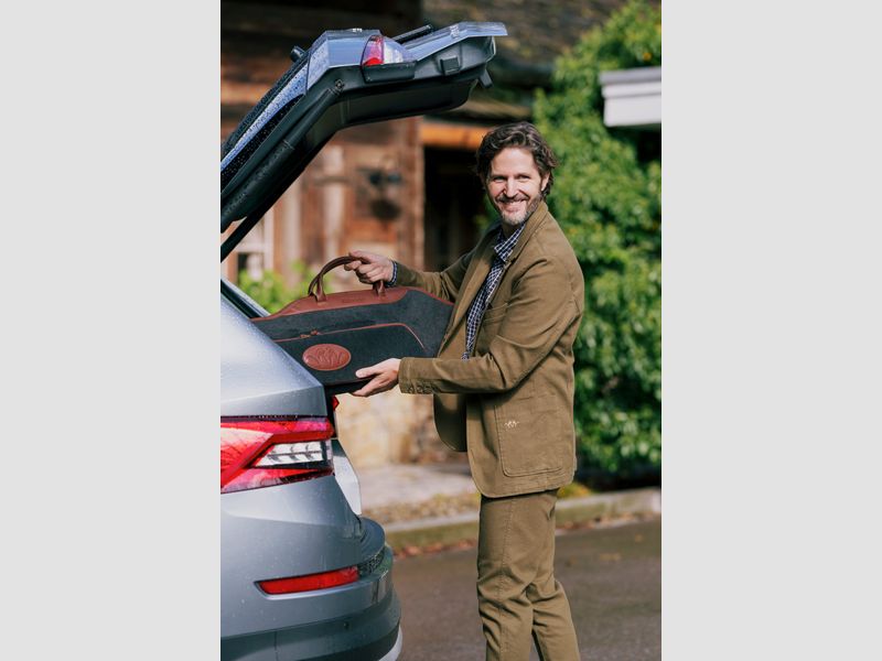 Blaser Tom Stretch Denim Chinos Herren Dark Oliv, Bild 5 von 16