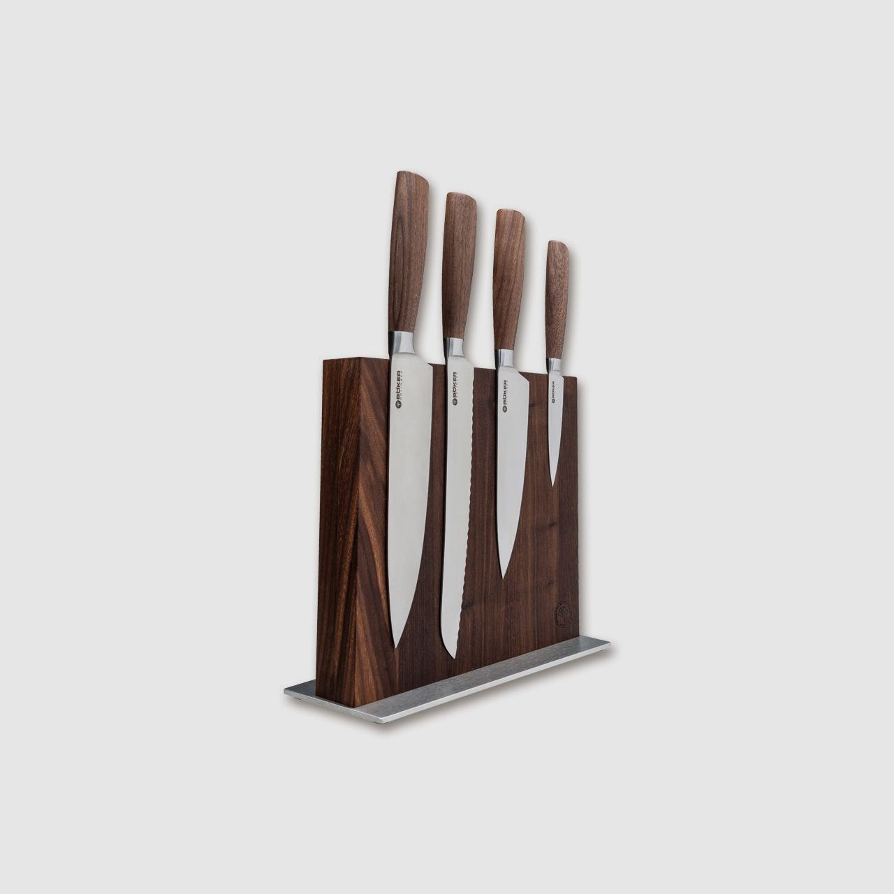 Set de couteaux de cuisine Core Set Style avec bloc de couteaux en bois de noyer