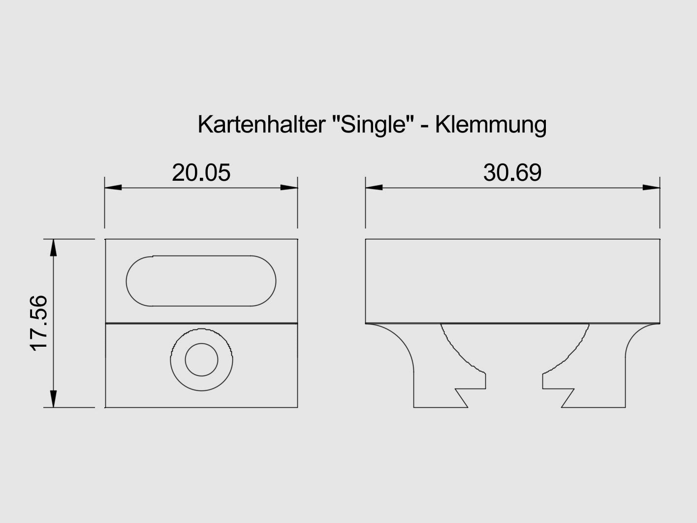 AEA HP Max MK2 - Kartenhalter / Begrenzungskartenhalter V2.0 - Daumenschraube