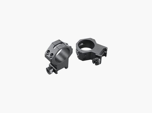 Anillas Tactical. 30mm Baja Negra Mate