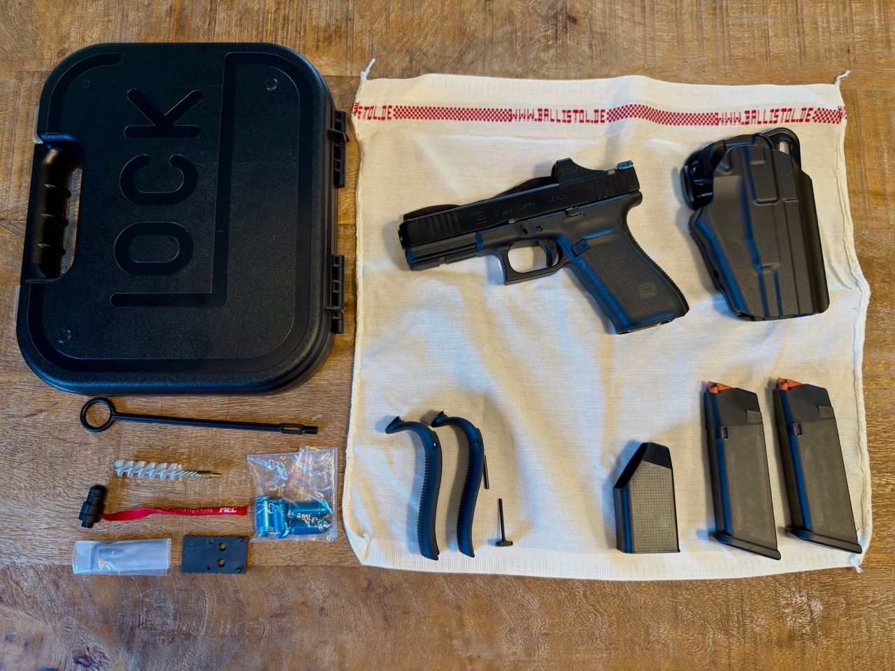 Glock 21 Gen5 MOS - Holosun SCS-MOS-GR - Ghost Inc. Angel 3.0 - SAFARILAND® 577 GLS