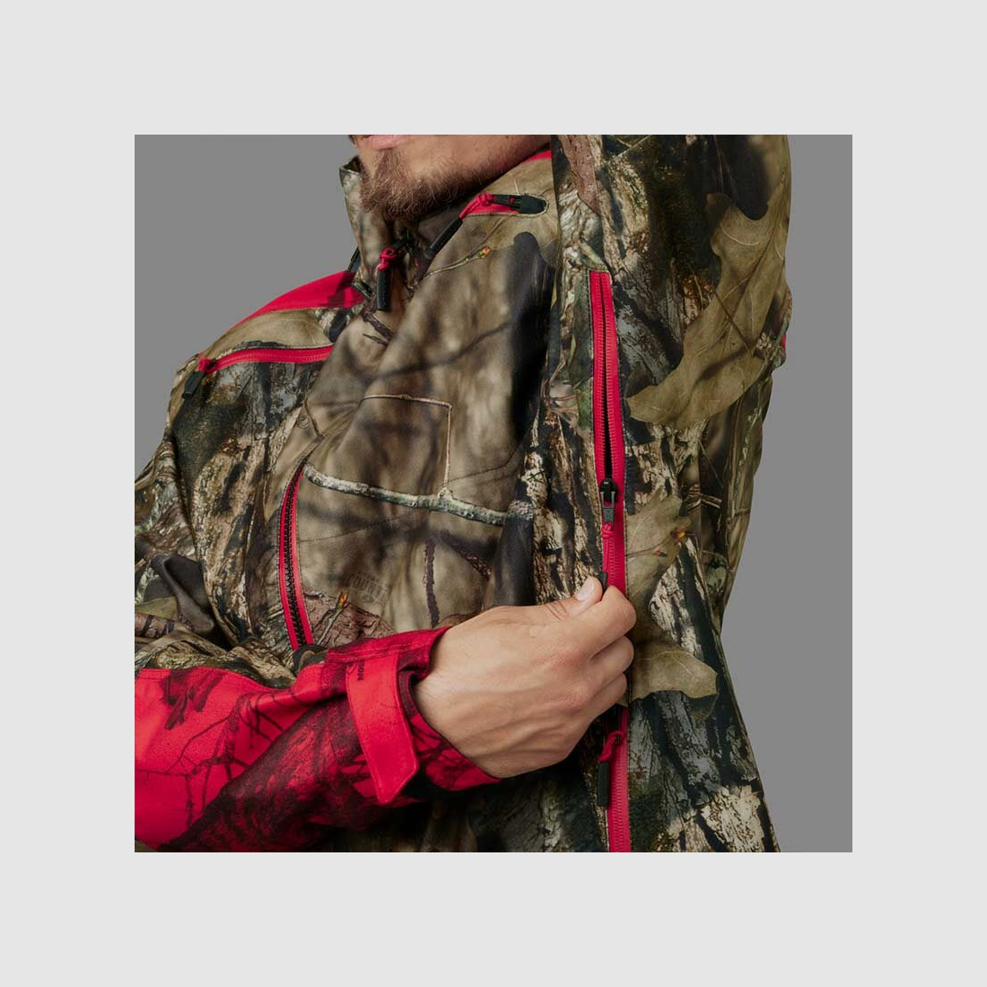 Härkila Herren Jacke Moose Hunter 2.0 GTX MossyOak®Break-Up Country®/MossyOak®Red