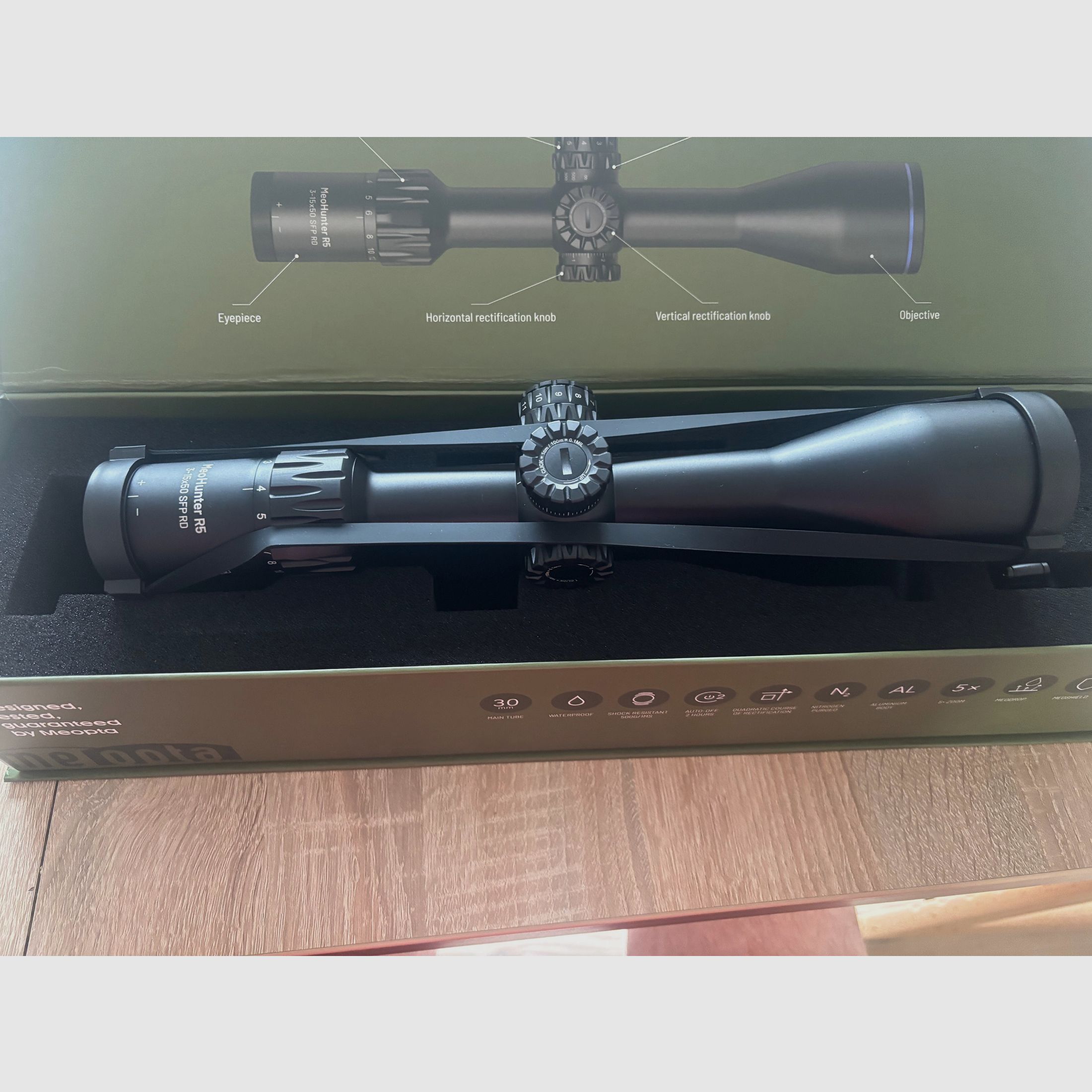 Zielfernrohr ZF Meopta MeoHunter R5 3-15x50 SFP RD