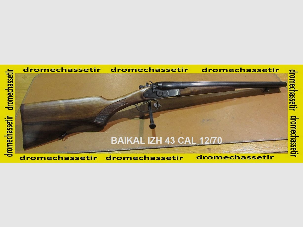 Hahnflinte Baikal IZH43, Kal. 12/70, glatter Lauf von 51 cm,