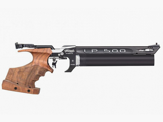 WALTHER LP500 Expert Nussbaumgriff mit einer Alu-Kartusche