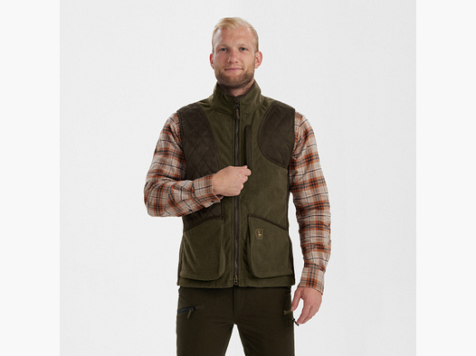 Gamekeeper Shooting Weste - Graphite Green Melange – Größe: 3XL