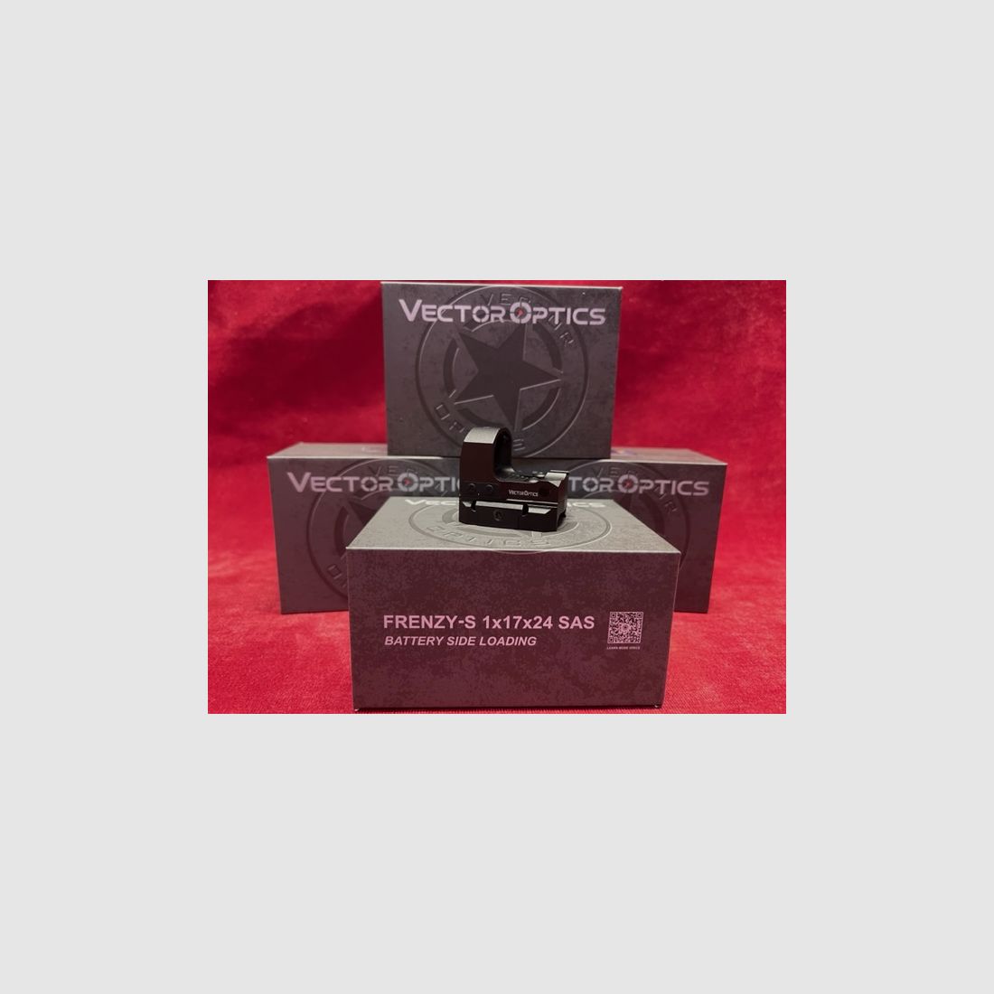 VECTOR OPTICS ROTPUNKTVISIER FRENZY-S 1X17X24 SAS 3MOA BATTERIE SEITENLADUNG, Bild 1 von 3