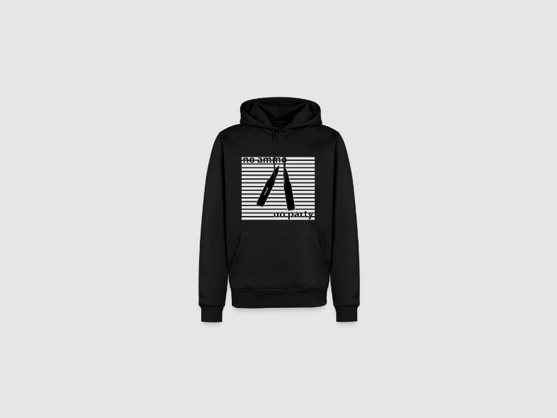 no ammo no party - Männer Premium Hoodie Grau meliert