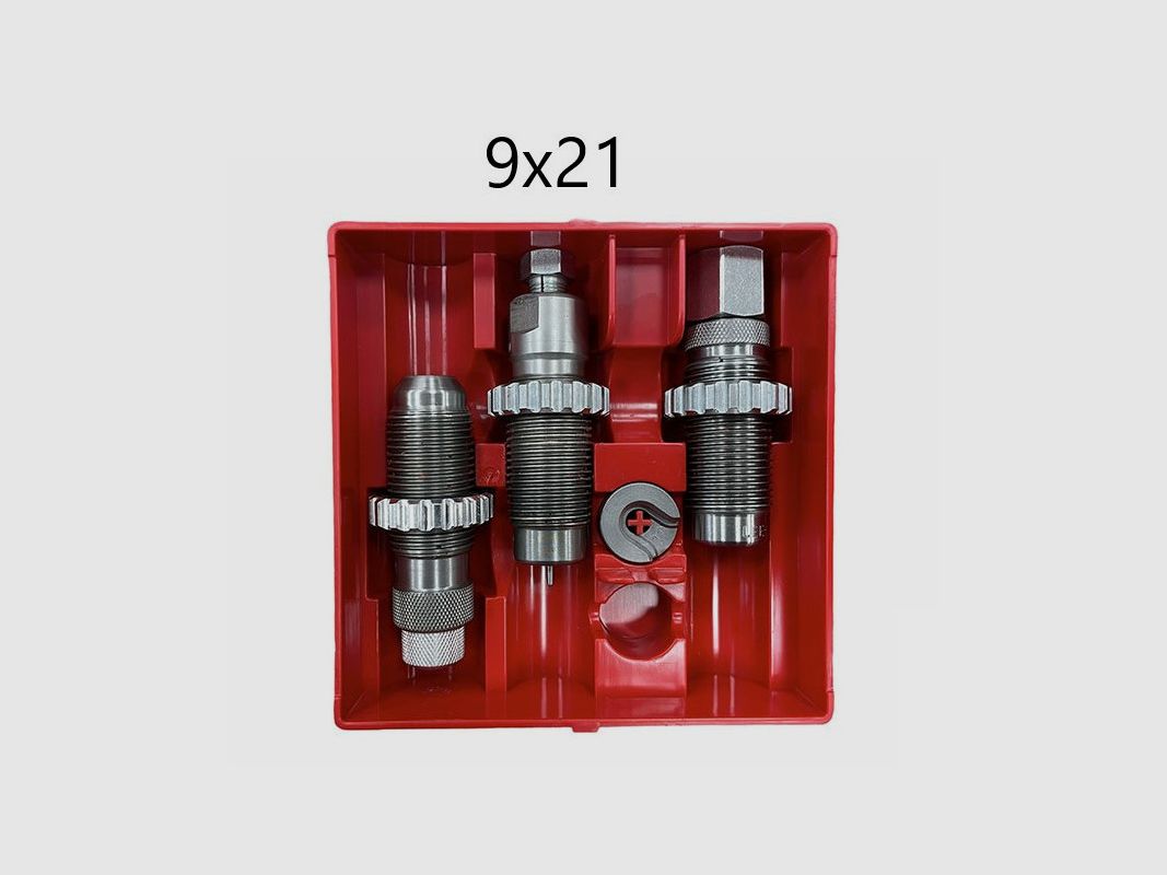 LEE 3 DIES SET STAHL 9X21