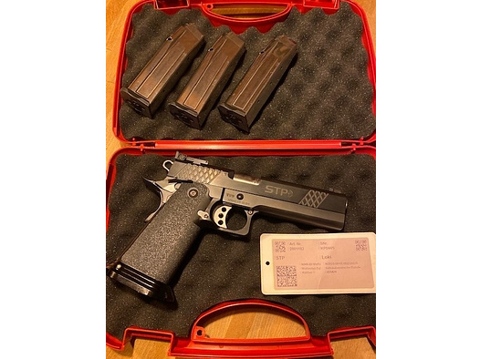 STP Loki 5.0 40S&W schwarz mit 3 Magazinen