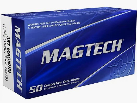 .357 Magnum ogive partielle HP 10,2g/158grs. Magtech