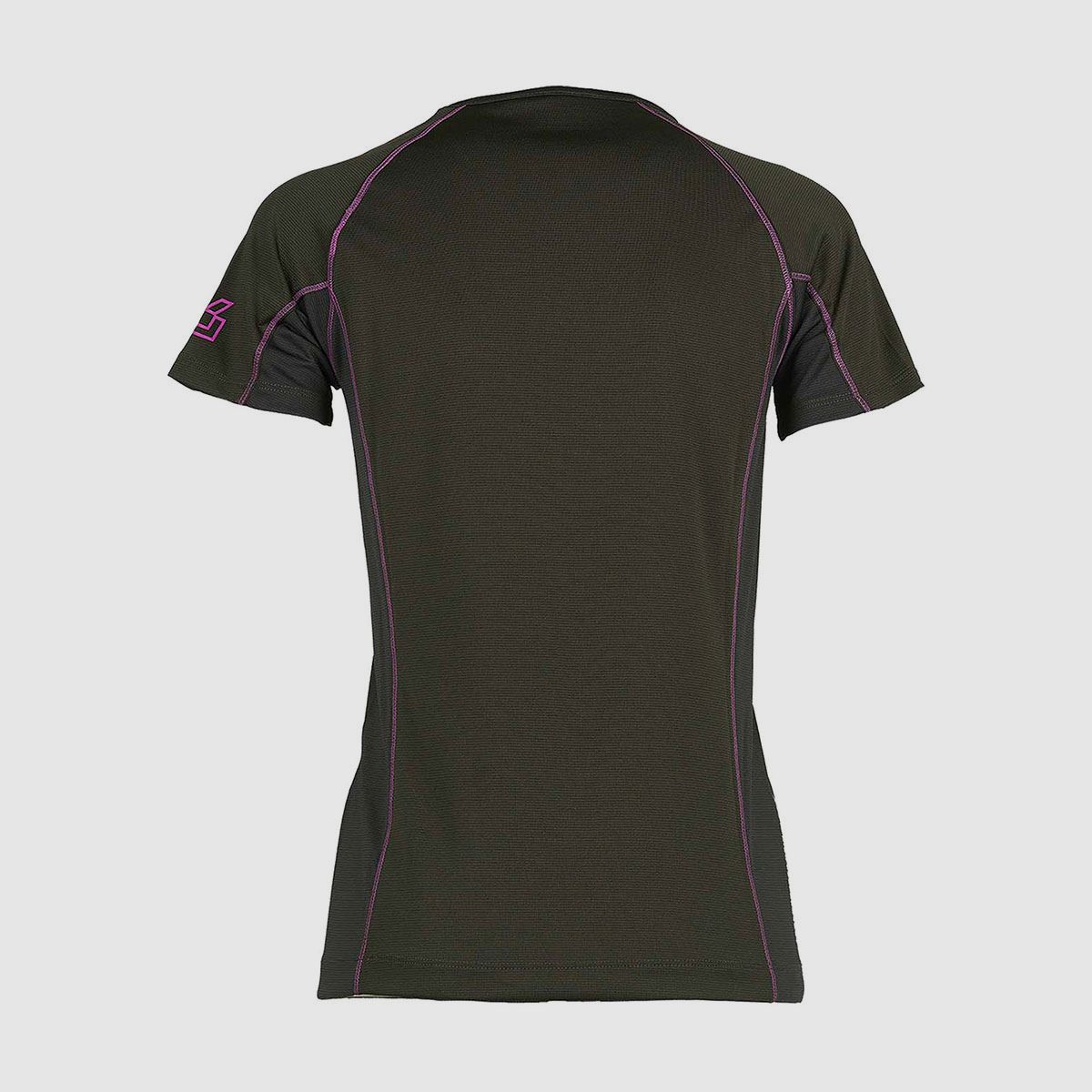T-SHIRT – DAMEN – UNIVERS – DRY-ACTIVE Grün/Fuchsia, Bild 2 von 2