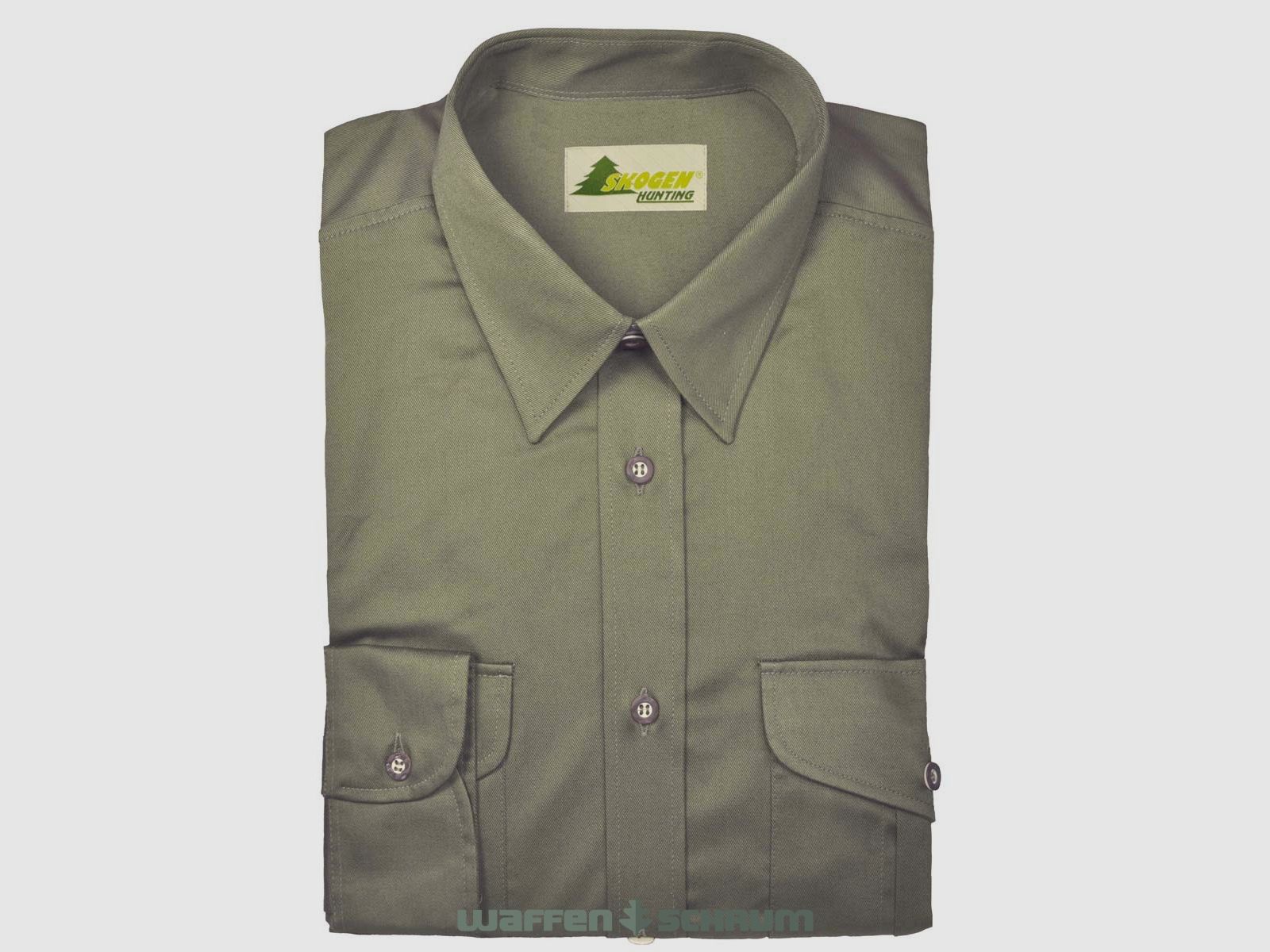 Skogen hunting shirt Derby with stretch zone Olive