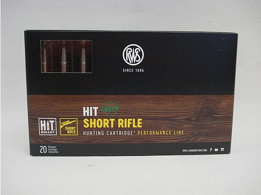 RWS .308Win HIT Short Rifle - 9,7g/150gr (a20)