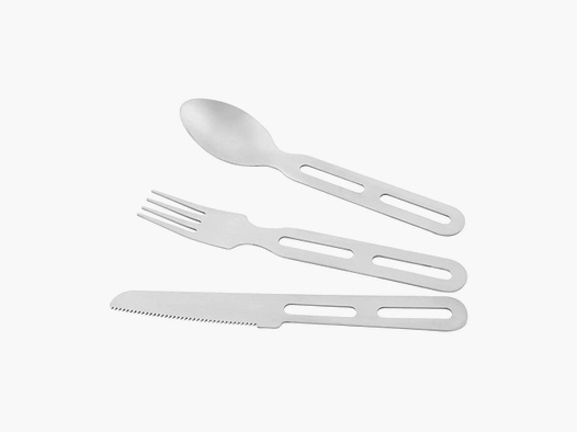 Tatonka Tatonka Campingbesteck Cutlery Set I silberfarben braun