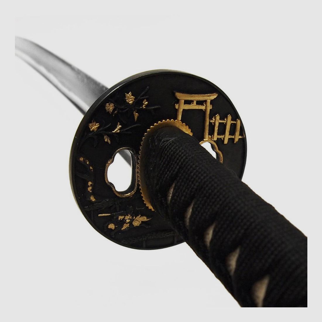 Katana Samuraischwert Damaszener Stahl