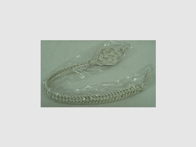 Schützenschnur 50 cm - silberfarbiges inox.