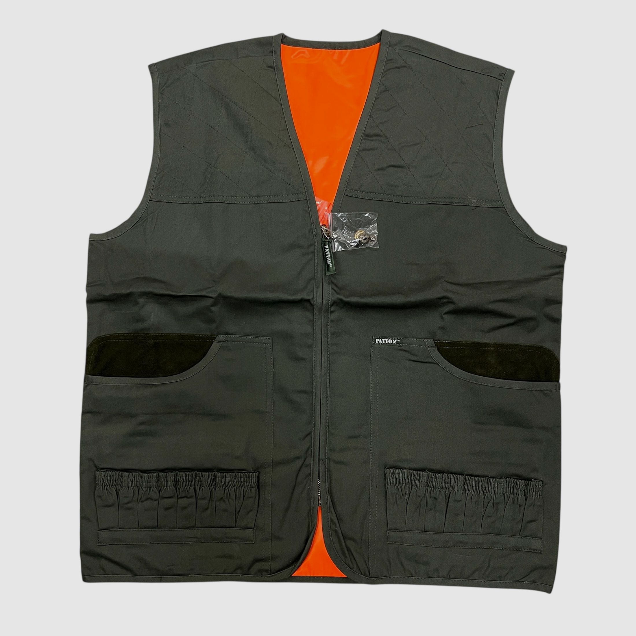 Gilet Patton reversibile Verde / Arancio, immagine 1 di 4