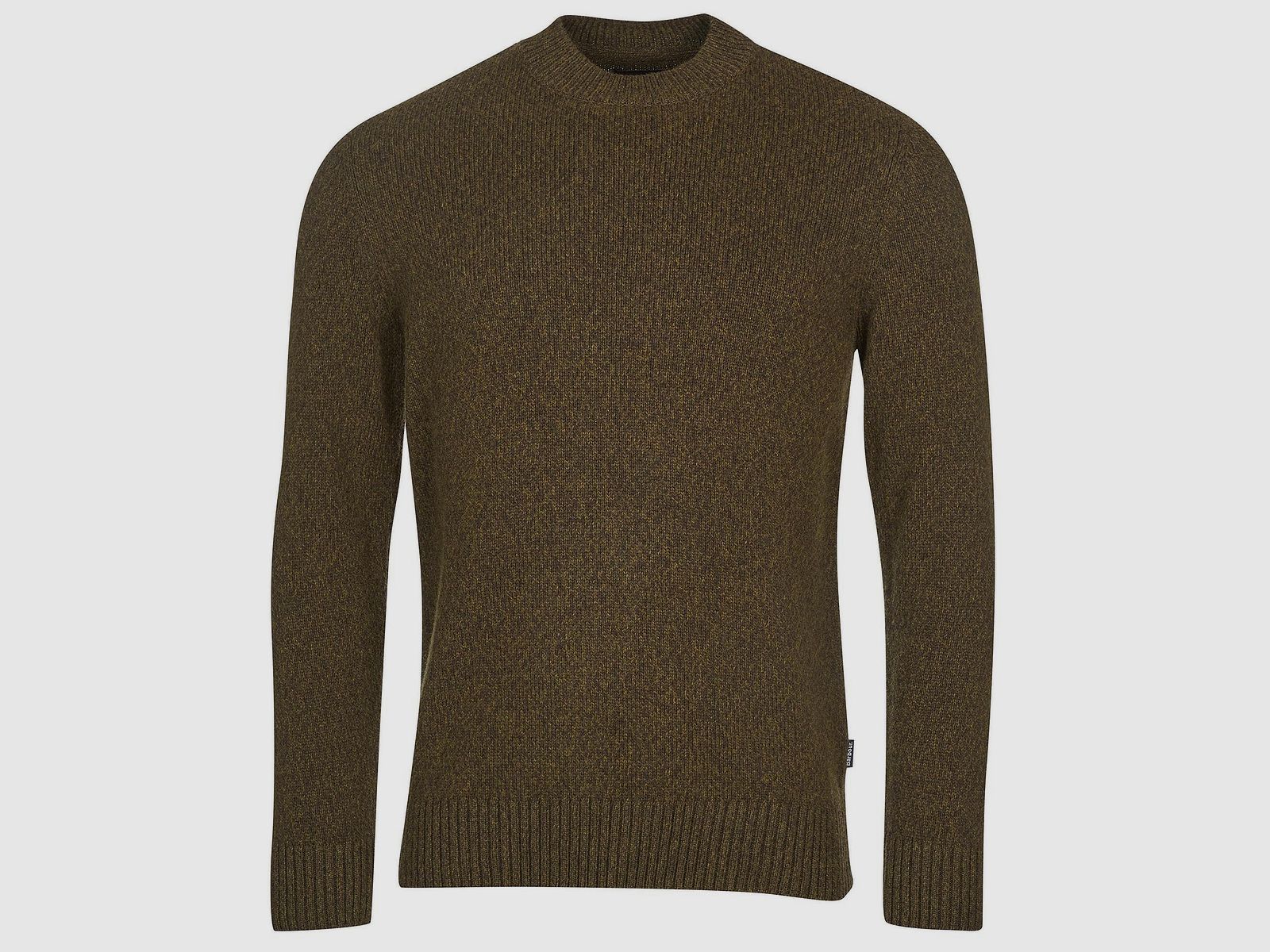 Barbour Pull Sid Crew, Olive Marl, image 1 sur 2
