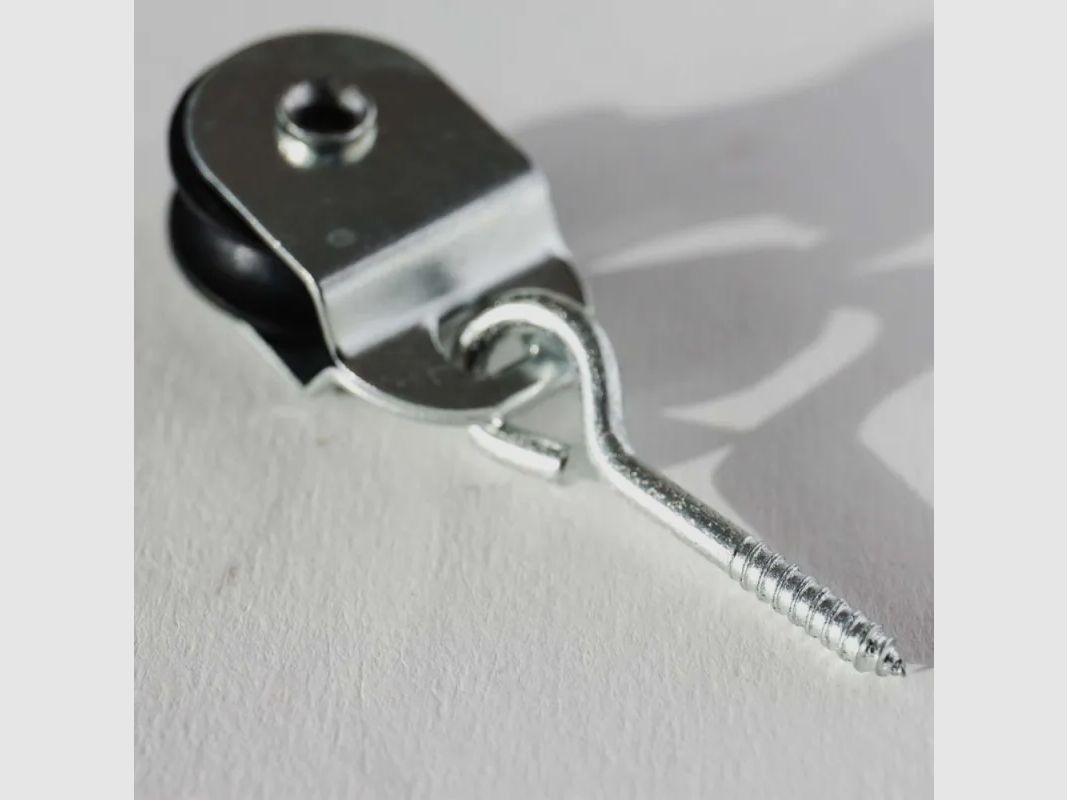 Set of 3 swivel screw pulleys – central axis 2 mm, image 3 of 5
