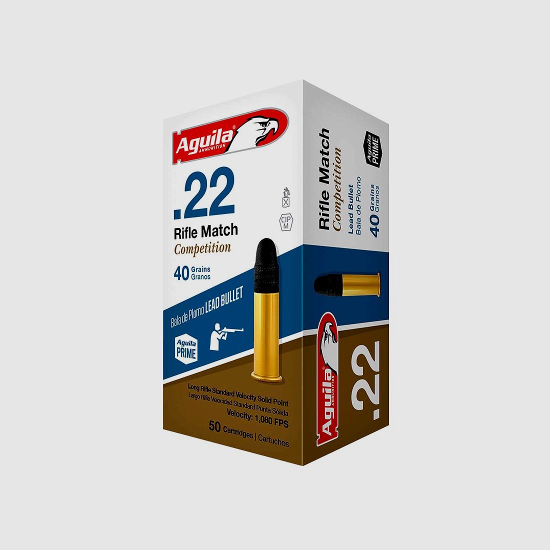 Aguila Rifle Match Competition .22 LR 40GR LRN 50 cartucce