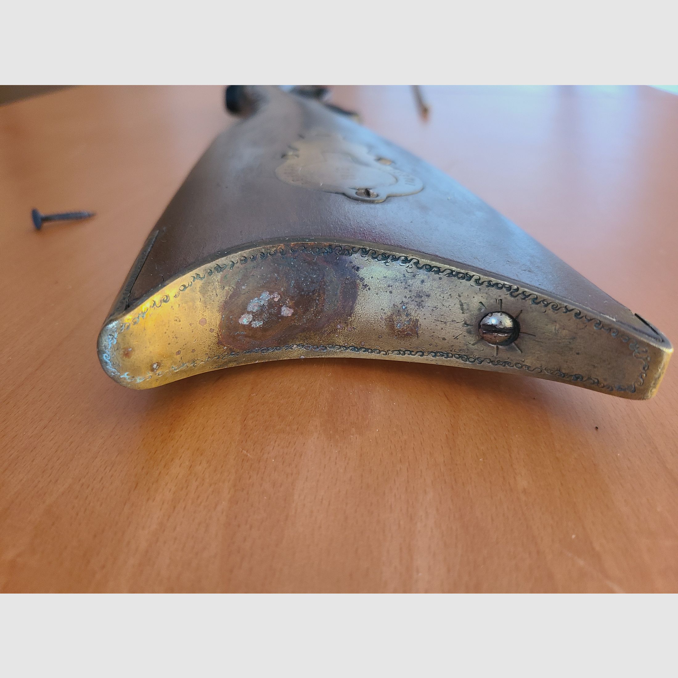 CARGADOR DELANTERO RIFLE / cal. 45 / PÓLVORA NEGRA / 6B / MADERA / B13102 / DEFECTUOSO